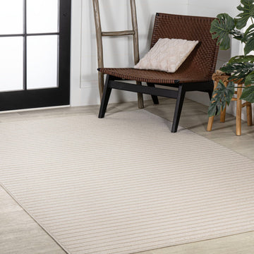 Aarhus Minimalist Scandi Striped Area Rug